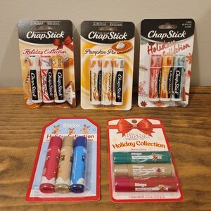ChapStick and Blistex Holiday Collection Lip Balm Set, 15 Sticks Total